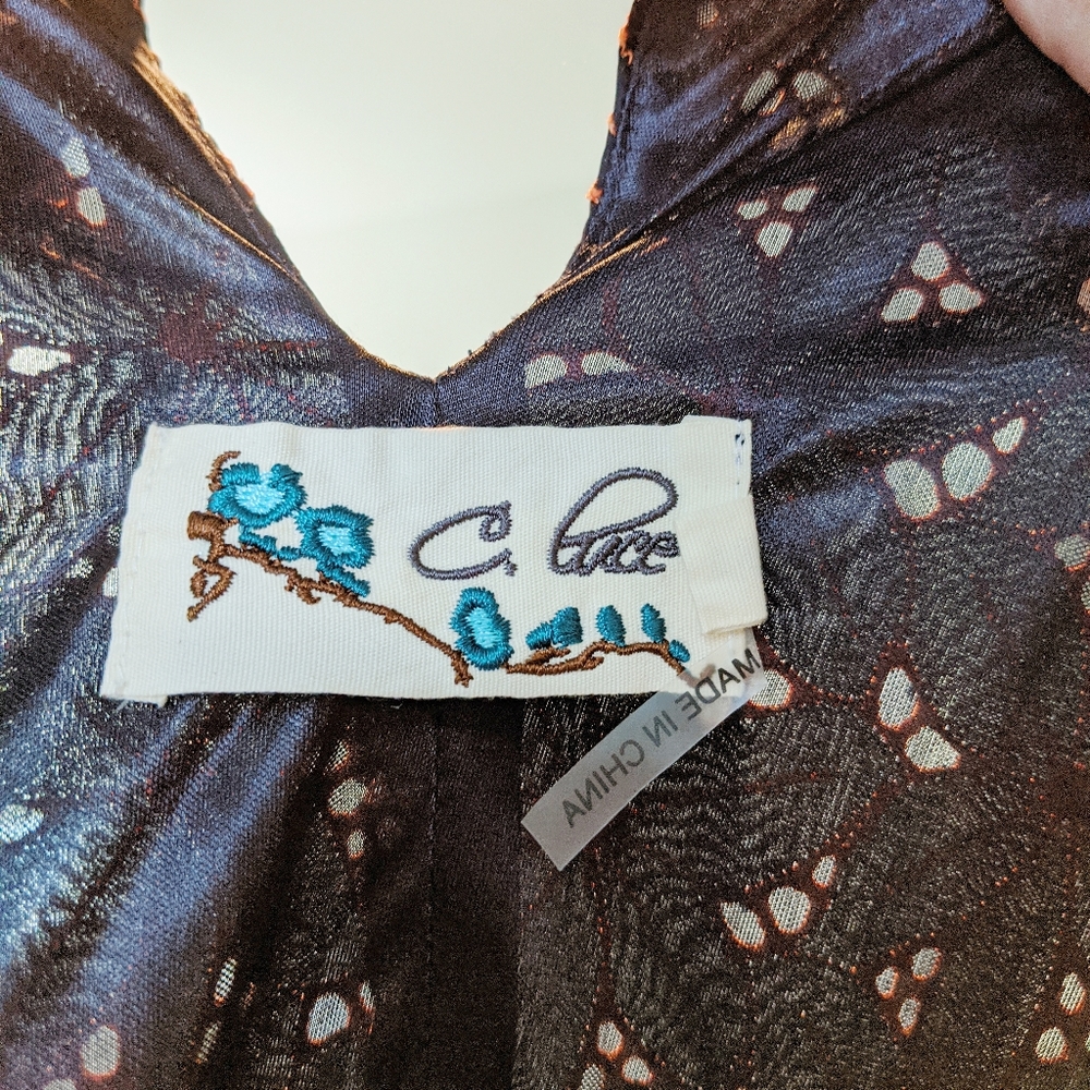 C. Luce key hole neckline blue bodycon dress - Picture 4 of 7